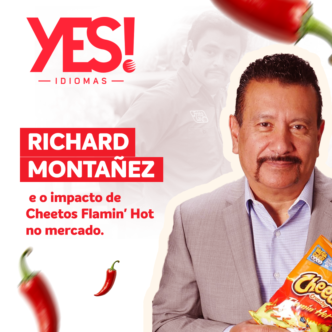 Richard Montañez e o impacto do Cheetos Flamin’ hot no mercado.